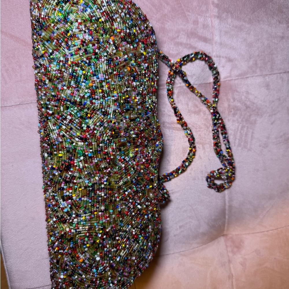 Multicolor Beaded Clutch Super Cute!